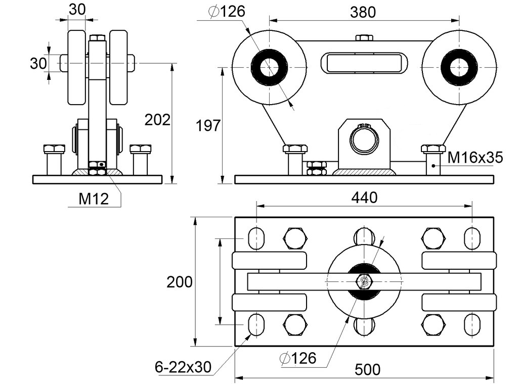 Plano del carro C395-3G Plano del carro C395-3G