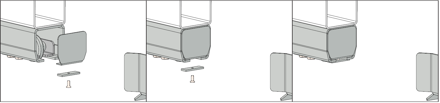 Método de montaje del tapón para perfil C