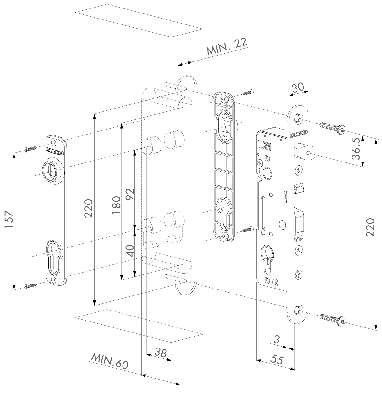 LOCINOX H-METAL - plano