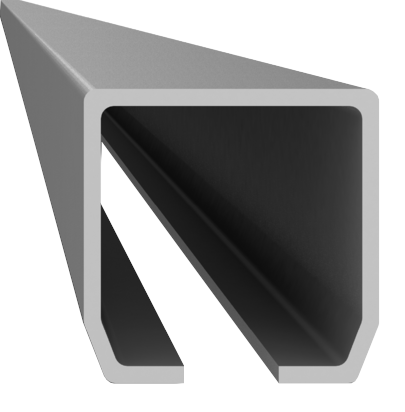 Perfil C para puerta corredera