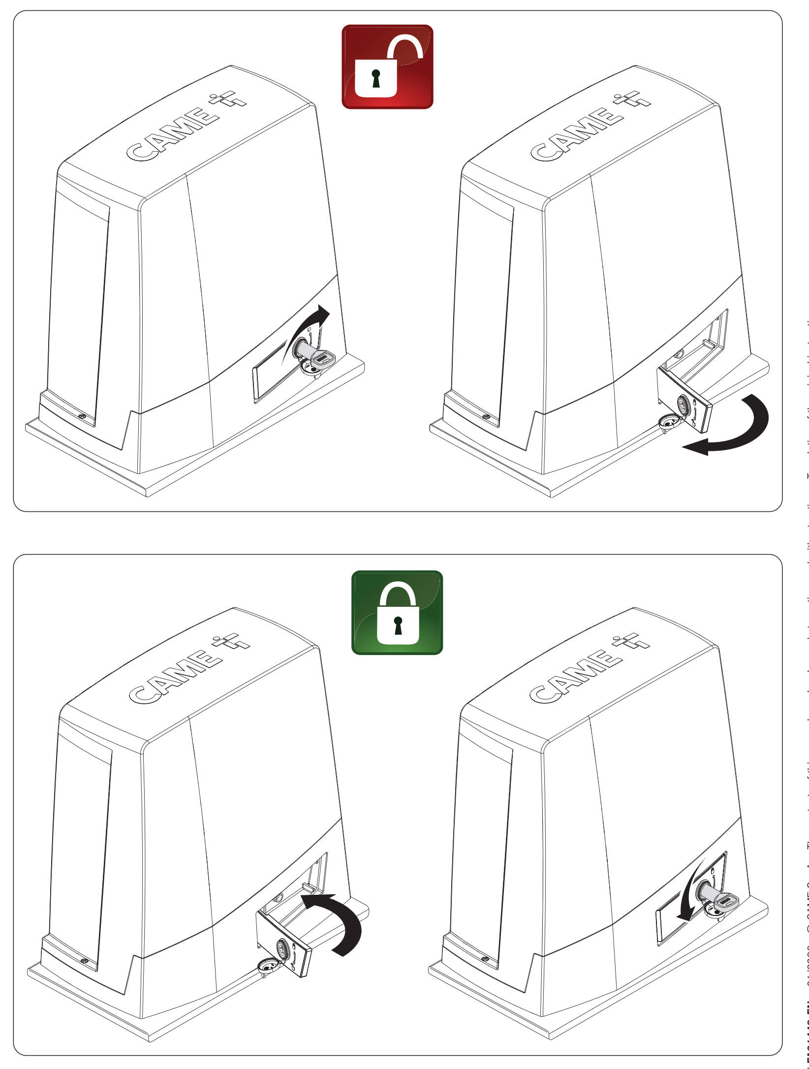 BKV – desbloqueo manual y nuevo bloqueo