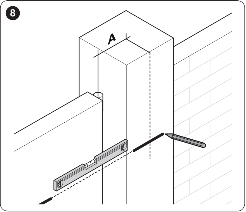 Determinación de la dimensión de montaje A en el soporte del accionamiento HYKE