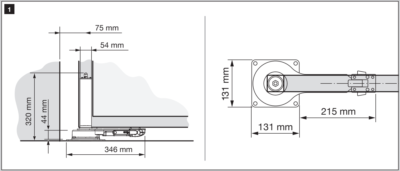 OLTRE1824: plano dimensional original del motor OLTRE1824: plano dimensional original del motor