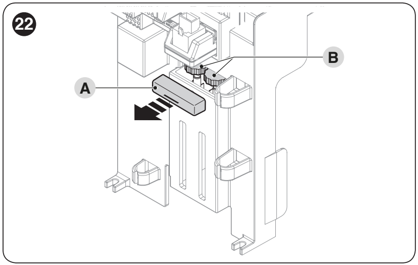 NICE SLIGHT SLH400 – tapa y ajuste direccional de los finales de carrera internos