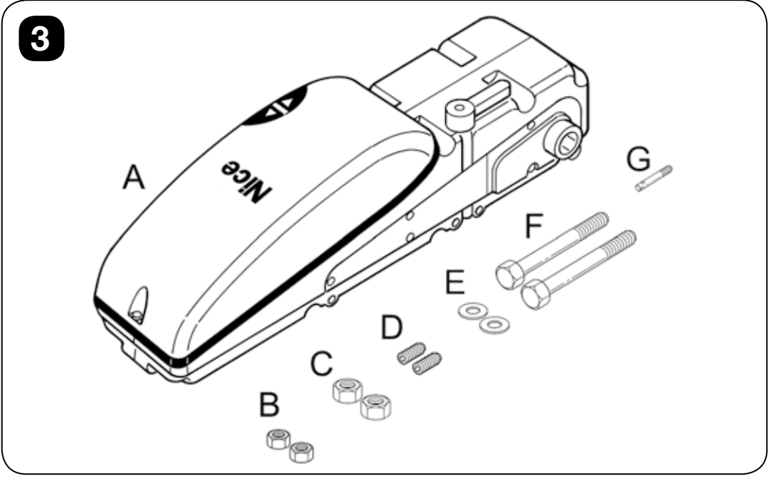 TEN: motor e identificación de las piezas de montaje TEN: motor e identificación de las piezas de montaje