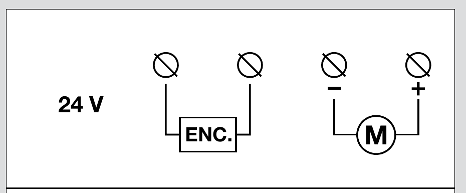 NICE Toona 6–7 – esquema original del motor de 24 V y el codificador NICE Toona 6–7 – esquema original del motor de 24 V y el codificador