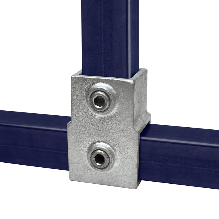 Conector en T para tubo rectangular