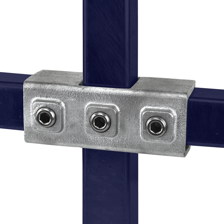 Conector en cruz para tubo cuadrado de 40x40mm