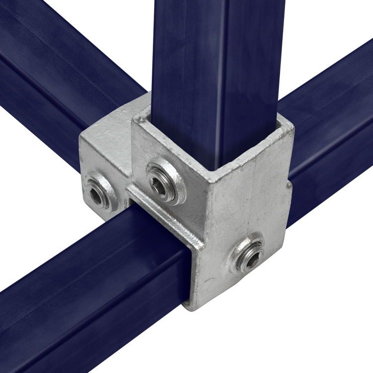 Conector para perfil cuadrado de 40x40mm en forma de esquina interior