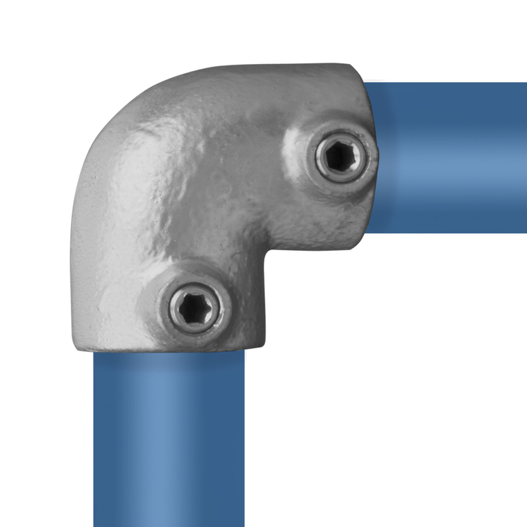 Conector para tubos en forma de L