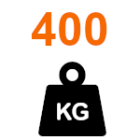 Peso de la puerta: hasta 400 kg