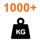 Peso de la puerta superior a 1000 kg
