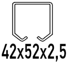 Para perfil C 42x52x2,5 mm