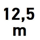 Ancho de paso hasta 12,5 m