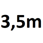 Ancho de paso hasta 3,5 m