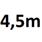 Anchura de paso de hasta 4,5 m