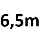 Ancho de paso de hasta 6,5 m