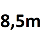 Ancho de paso de hasta 8,5 m