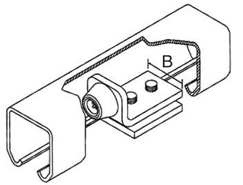 Tope interior para puertas suspendidas