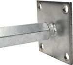 Base para poste con tuerca regulable 