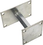 Base para poste con tuerca regulable 