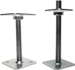 Soporte para pilar con placa superior fija