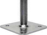 Soporte para pilar con placa superior fija