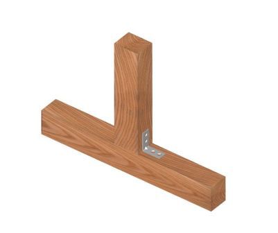 Ejemplo de uso de una escuadra para muebles Ejemplo de uso de una escuadra para muebles