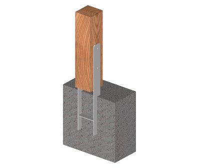 Ejemplo de uso de un elemento de anclaje estático de forma HH