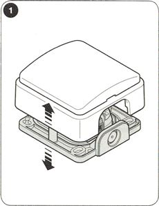 1. Abra la fotocélula