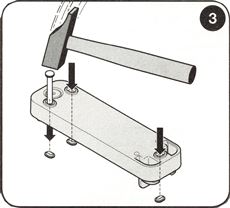 3. Perfore los orificios necesarios para el montaje 3. Perfore los orificios necesarios para el montaje