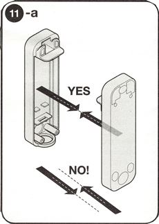 7. Coloque las fotocélulas una frente a otra, en perpendicular 7. Coloque las fotocélulas una frente a otra, en perpendicular