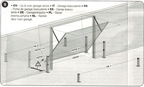 Conexión de fotocélulas para puerta basculante de garaje Conexión de fotocélulas para puerta basculante de garaje