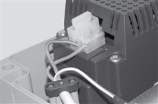 Conexión de la alimentación del motor NICE Moonclever MCMC424L: fase y neutro