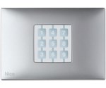 NICE NiceWay Opla Opla-R WRA carcasa rectangular para botón, color aluminio