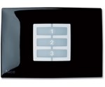 NICE NiceWay Opla Opla-R WRB carcasa rectangular para botón, color negro