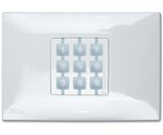 NICE NiceWay Opla Opla-R WRW carcasa rectangular para botón, color blanco