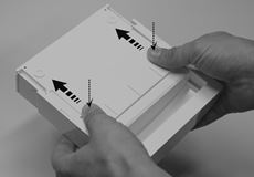 1. Retire la tapa superior del receptor