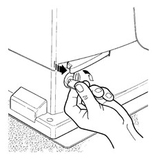 2. Introduzca la llave de desbloqueo y gírela en el sentido de las agujas del reloj