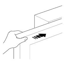 4. Puede mover la puerta manualmente