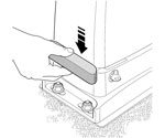 Deje una holgura de 1-2 mm entre la cremallera y el piñón del motor