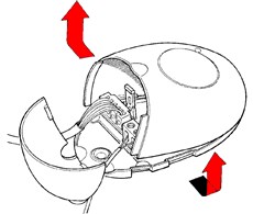 Abra la tapa inferior del receptor
