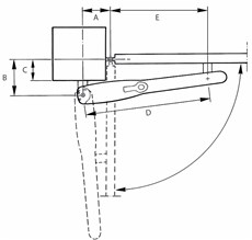 Esquema de apertura hacia dentro del motor NICE Wingo