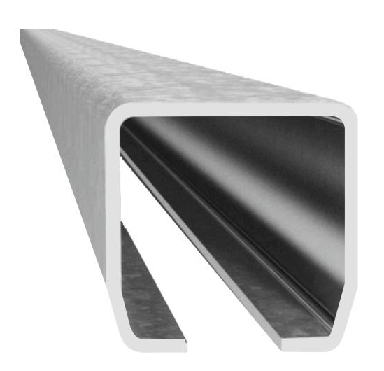 Perfil C de acero inoxidable para puerta corredera