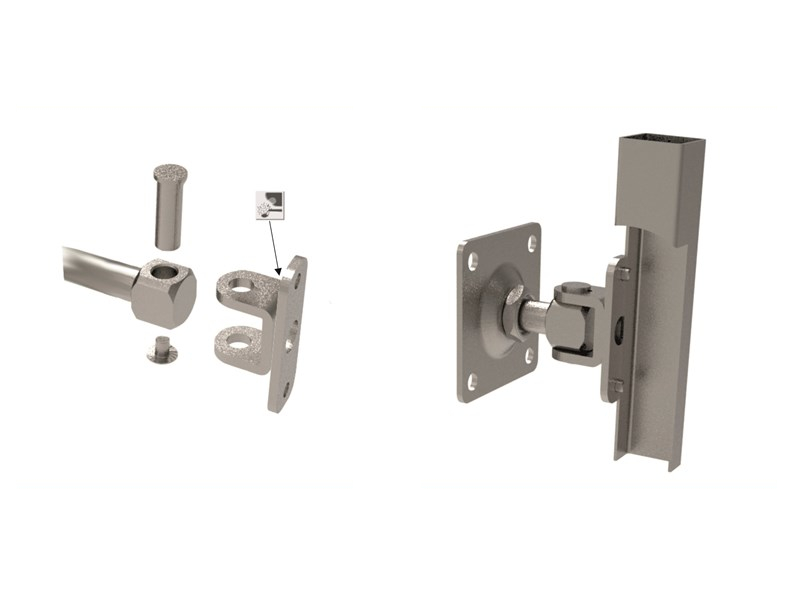placa de acero inoxidable para bisagra