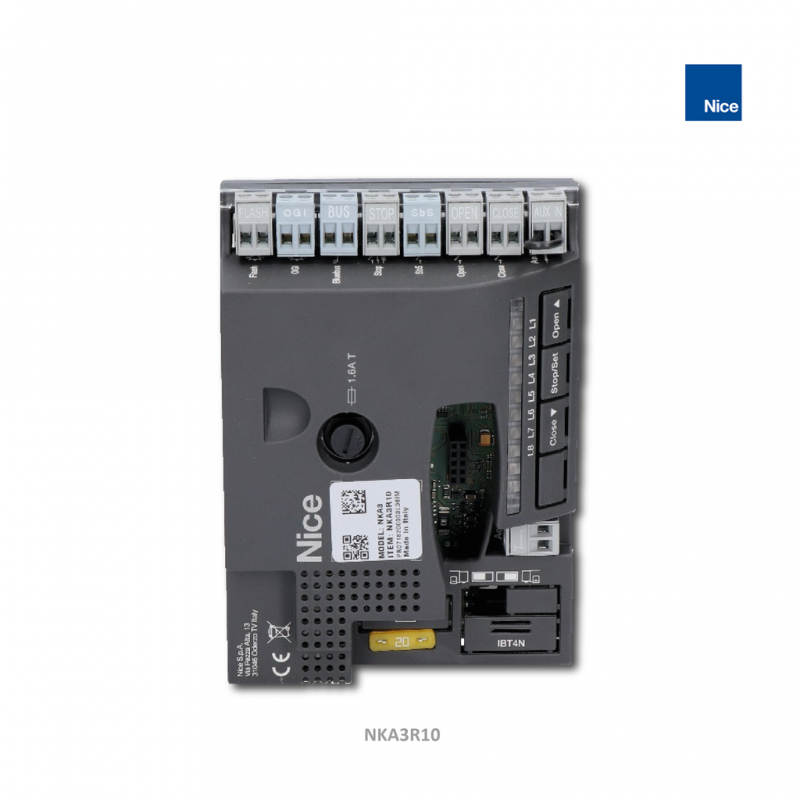 NICE NKA3R10: central de control para automatismos Naked Sliding NKSL400 y Slight SLH400