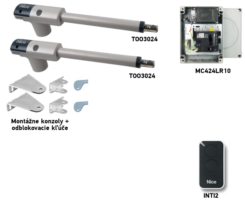 Kit NICE TOO3024 para 2 hojas Kit NICE TOO3024 para 2 hojas