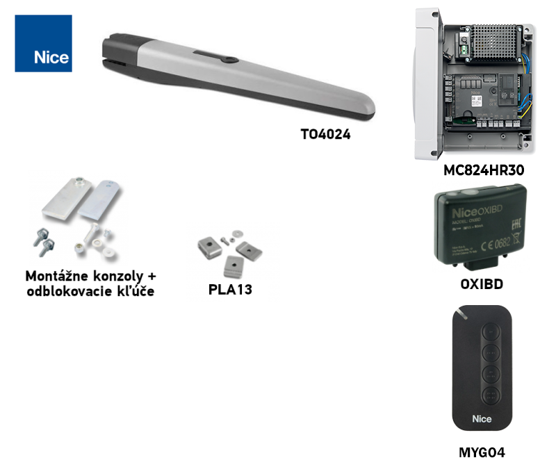 Kit de accionamiento NICE Toona TO4024