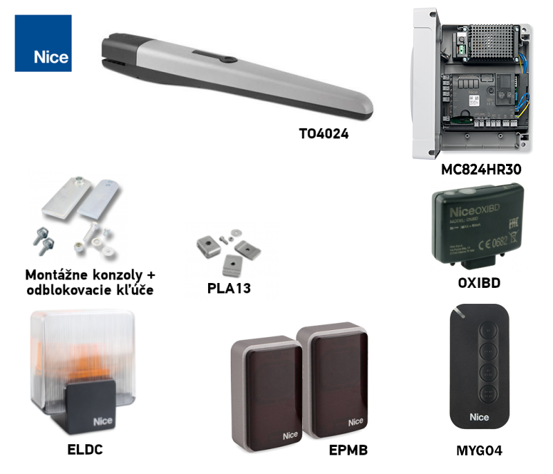 Kit de accionamiento NICE Toona TO4024