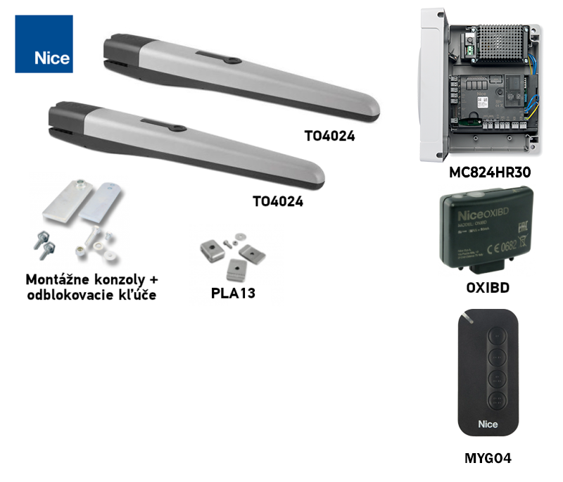 Kit de accionamiento NICE Toona TO4024